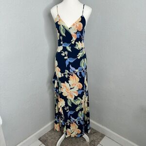 Olivia Grey Wendy Sleeveless Floral Maxi Dress‎ Size small